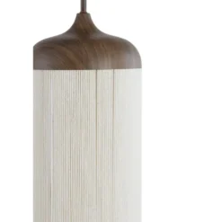 Hanglamp Dania - Bruin/Crème - Ø27.5x52cm