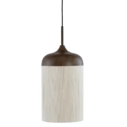 Hanglamp Dania - Bruin/Crème - Ø27.5x52cm