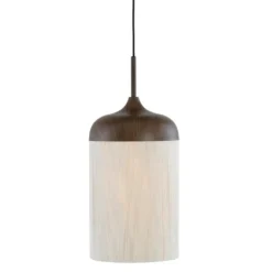 Hanglamp Dania - Bruin/Crème - Ø27.5x52cm