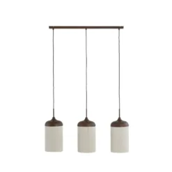 Hanglamp Dania - Bruin/Crème - 90x22x32cm - 3L