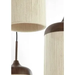 Hanglamp Danialo - Donkerbruin - Ø35cm