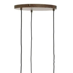 Hanglamp Danialo - Donkerbruin - Ø35cm