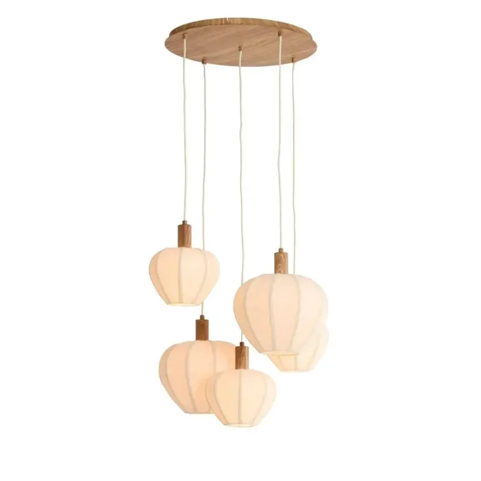 Hanglamp Huxi - Naturel - Ø53x158cm