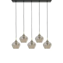 Hanglamp Rakel - Antiek Brons - 5L 104x20x120cm