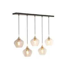 Hanglamp Rakel - Antiek Brons - 5L 104x20x120cm