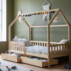 Happy Garden Bed MARCEAU - Bruin - Hout