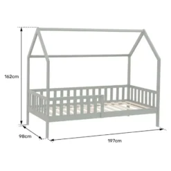 Happy Garden Bed MARCEAU - Bruin - Hout