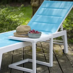 Happy Garden Bijzettafel BARBADOS - Wit - Aluminium