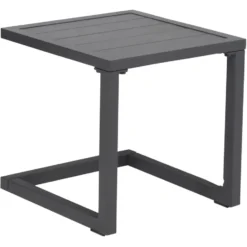 Happy Garden Bijzettafel BARBADOS - Grijs - Aluminium