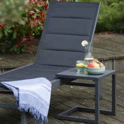 Happy Garden Bijzettafel BARBADOS - Grijs - Aluminium