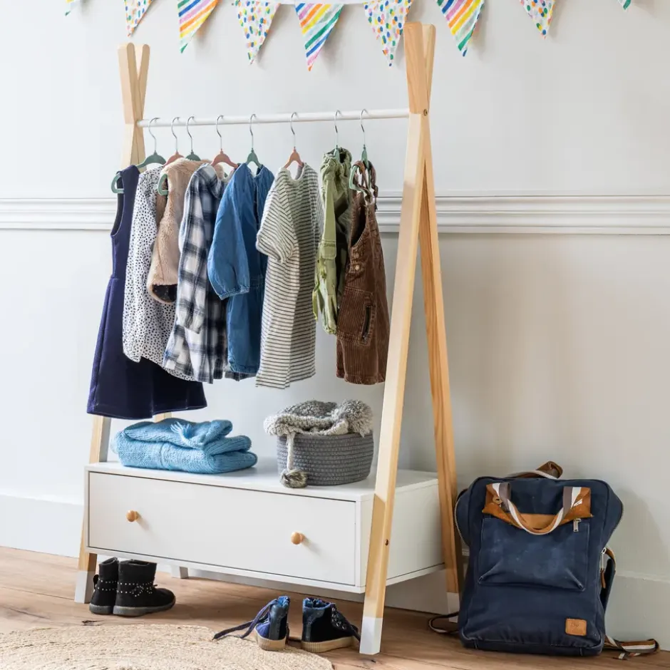 Happy Garden Garderobe LOU - Wit - Hout