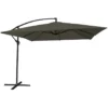 Happy Garden Parasol MOLOKAI - Grijs - Staal