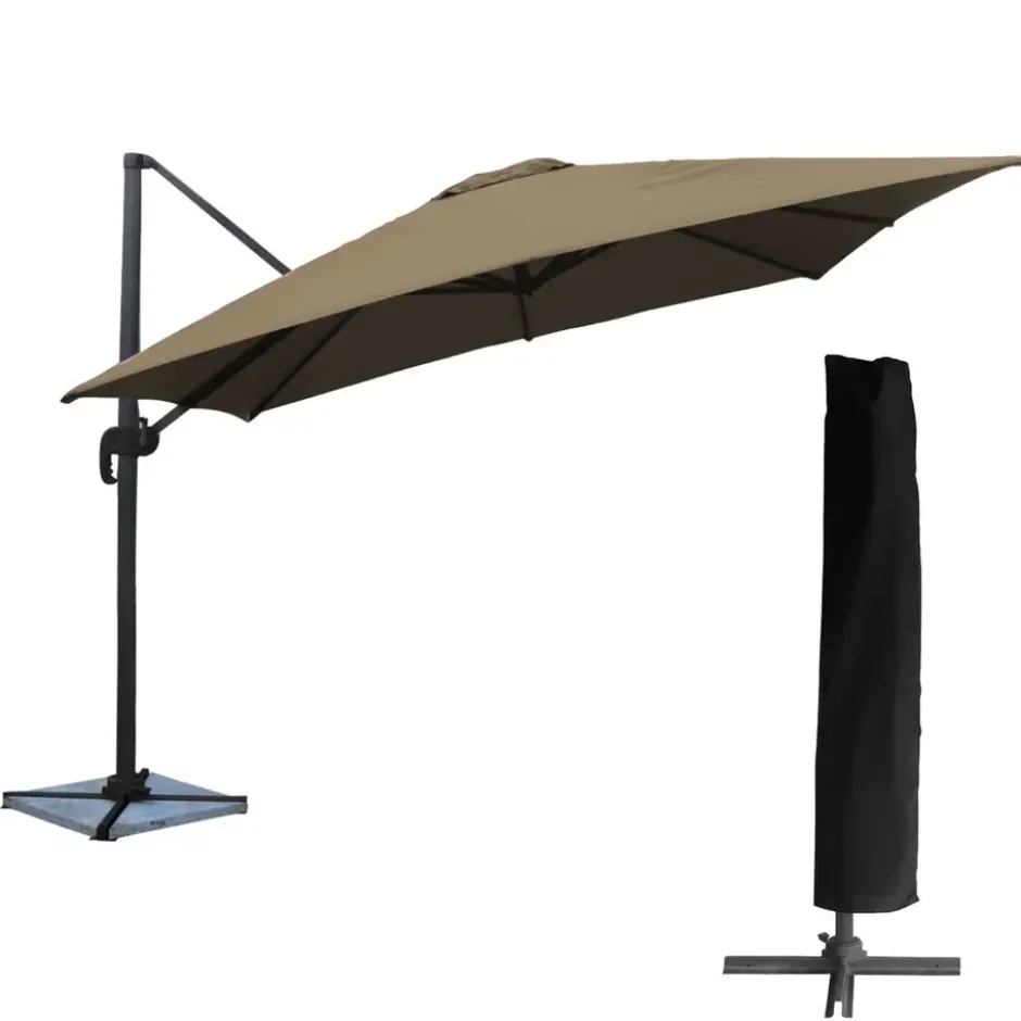 Happy Garden Parasol MOLOKAI - Bruin - Aluminium