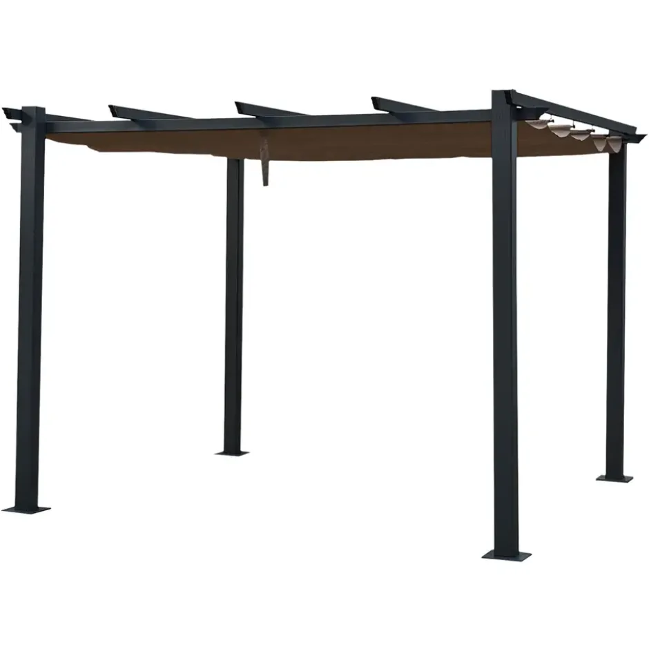Happy Garden Pergola CASSIS - Bruin - Aluminium