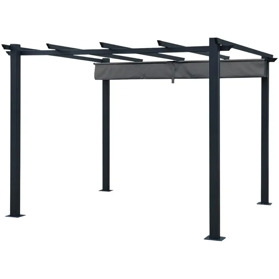 Happy Garden Pergola CASSIS - Grijs - Aluminium