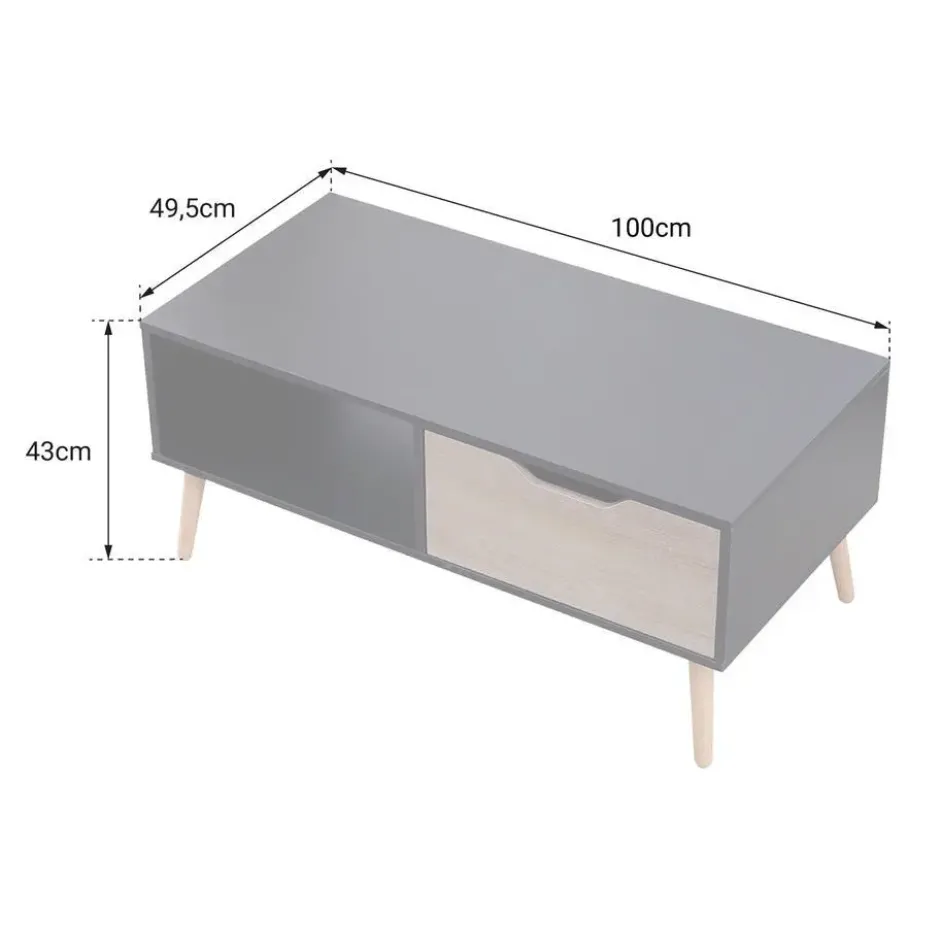 Happy Garden Salontafel FREJA - Wit - MDF