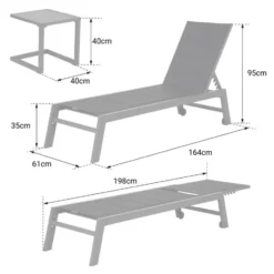 Happy Garden Transat BARBADOS - Grijs - Aluminium