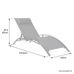 Happy Garden Transat GALAPAGOS - Grijs - Aluminium