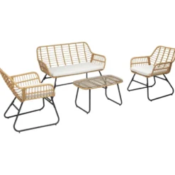 Happy Garden Tuinmeubelen TIGA - Beige - Geweven hars