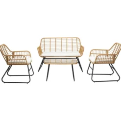 Happy Garden Tuinmeubelen TIGA - Beige - Geweven hars