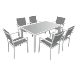 Happy Garden Tuinmeubilair BERGAMO - Wit - Aluminium