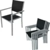 Happy Garden Tuinmeubilair BERGAMO - Grijs - Aluminium