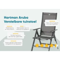 Hartman Aruba verstelbare tuinstoel