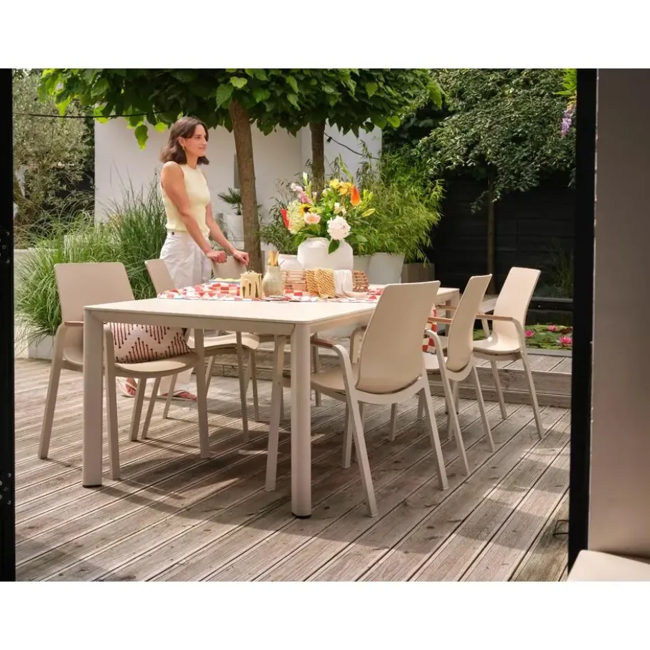 Hartman Kyra dining tuintafel 240x100 cm. - Latte