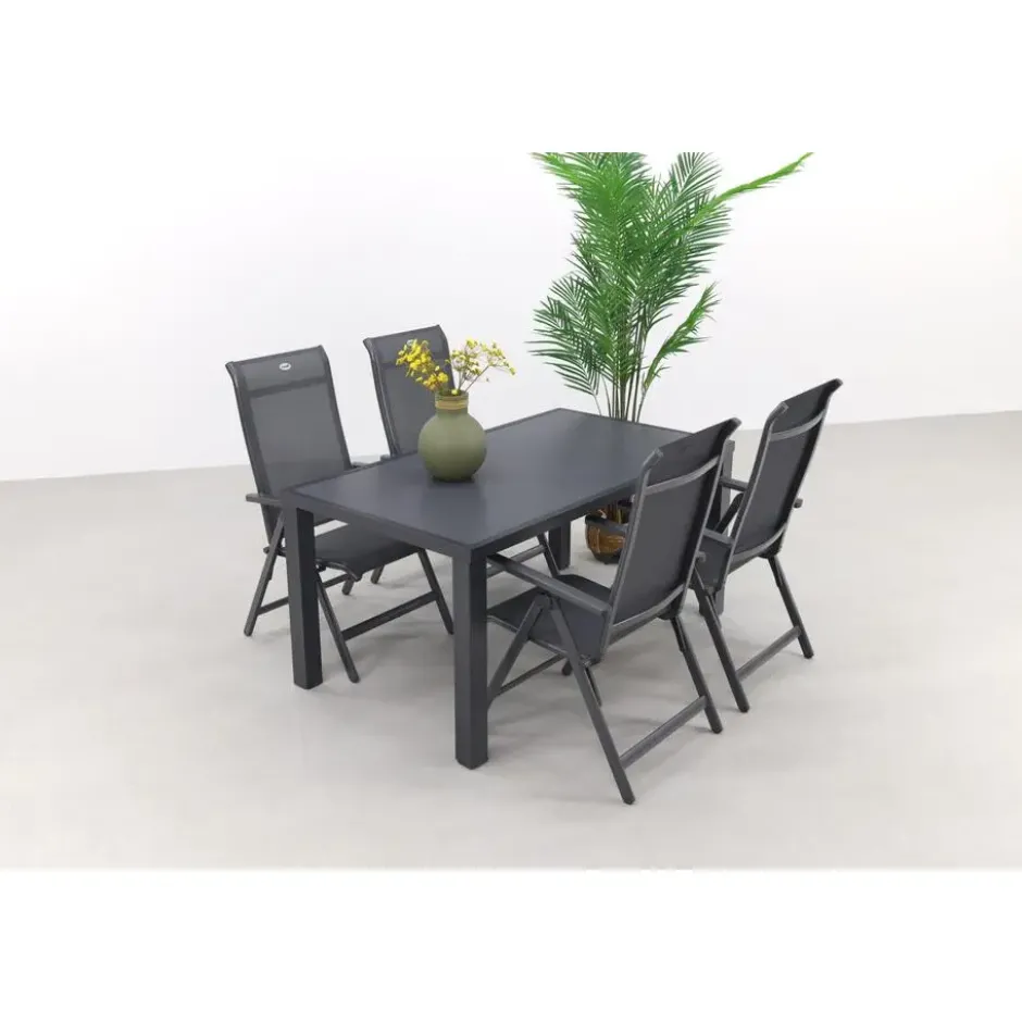 Hartman Milaan/Alma 160 cm. - verstelbare tuinset - 5-delig