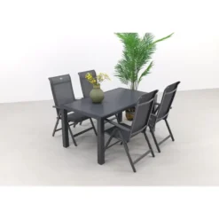 Hartman Milaan/Alma 160 cm. - verstelbare tuinset - 5-delig