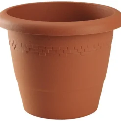 Hega Hogar Bloempot/plantenpot - D30 cm x H24 cm - terra cotta