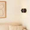Highlight Wandlamp Scudo - zwart goud - 12.5x12.5 cm