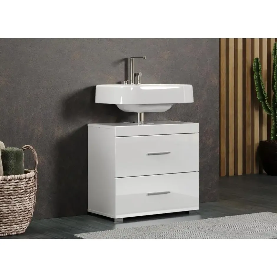 Hioshop AmandaMandoBea wastafel wit hoogglans- wit