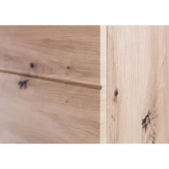 Hioshop AmandaMando kolomkast 2 deuren- 1 open vak eiken decor