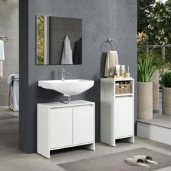 Hioshop Basix badkamerkast wit