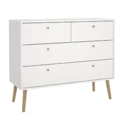 Hioshop Bodo kommode 4 lades wit