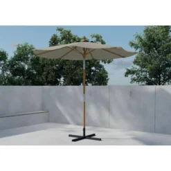 Hioshop Cerox parasol Ø270cm beige