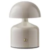 Hioshop Elida bureaulamp oplaadbaar grijs