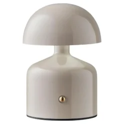 Hioshop Elida bureaulamp oplaadbaar grijs