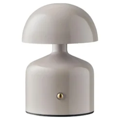 Hioshop Elida bureaulamp oplaadbaar grijs