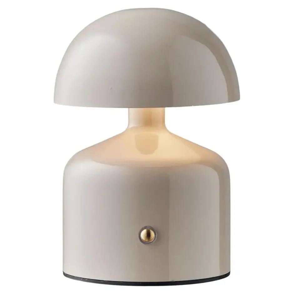 Hioshop Elida bureaulamp oplaadbaar grijs