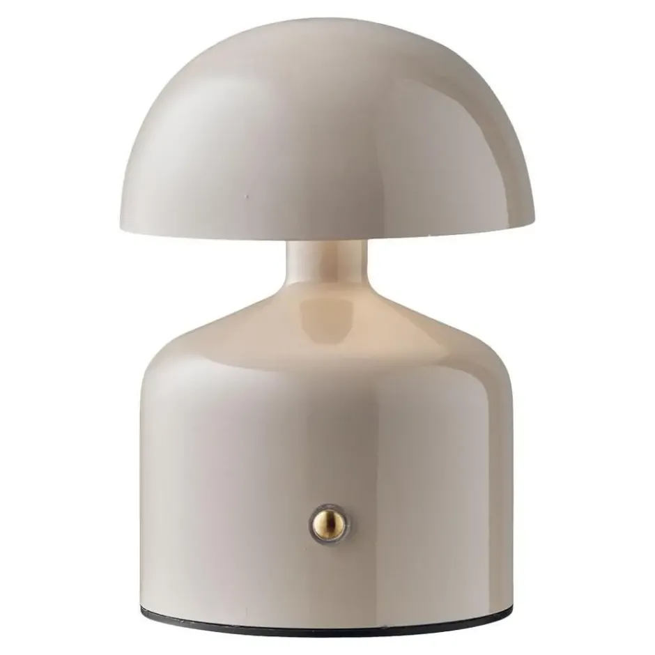 Hioshop Elida bureaulamp oplaadbaar grijs