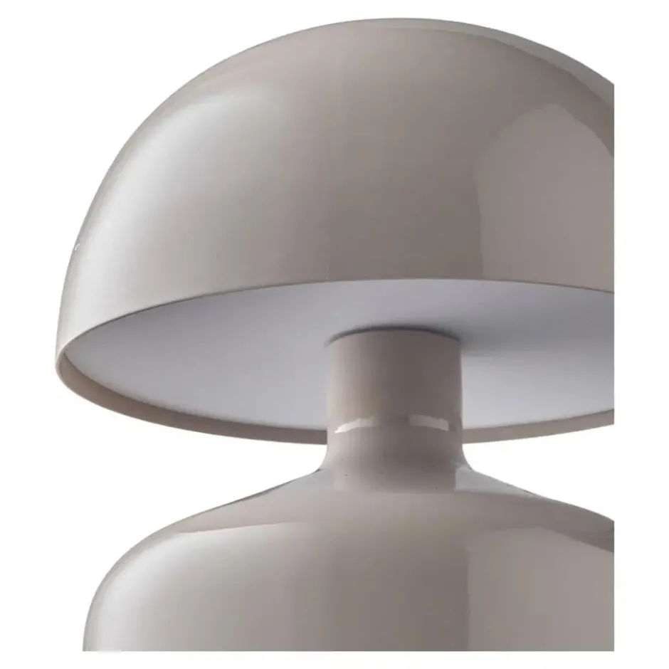Hioshop Elida bureaulamp oplaadbaar grijs