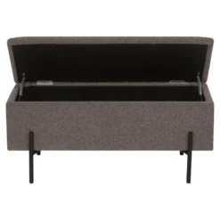 Hioshop Embla bank met opbergruimte bruin