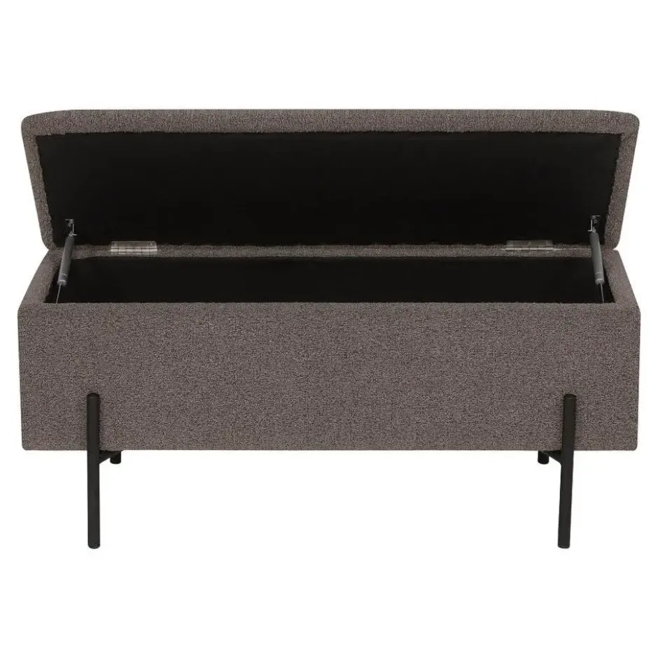 Hioshop Embla bank met opbergruimte bruin