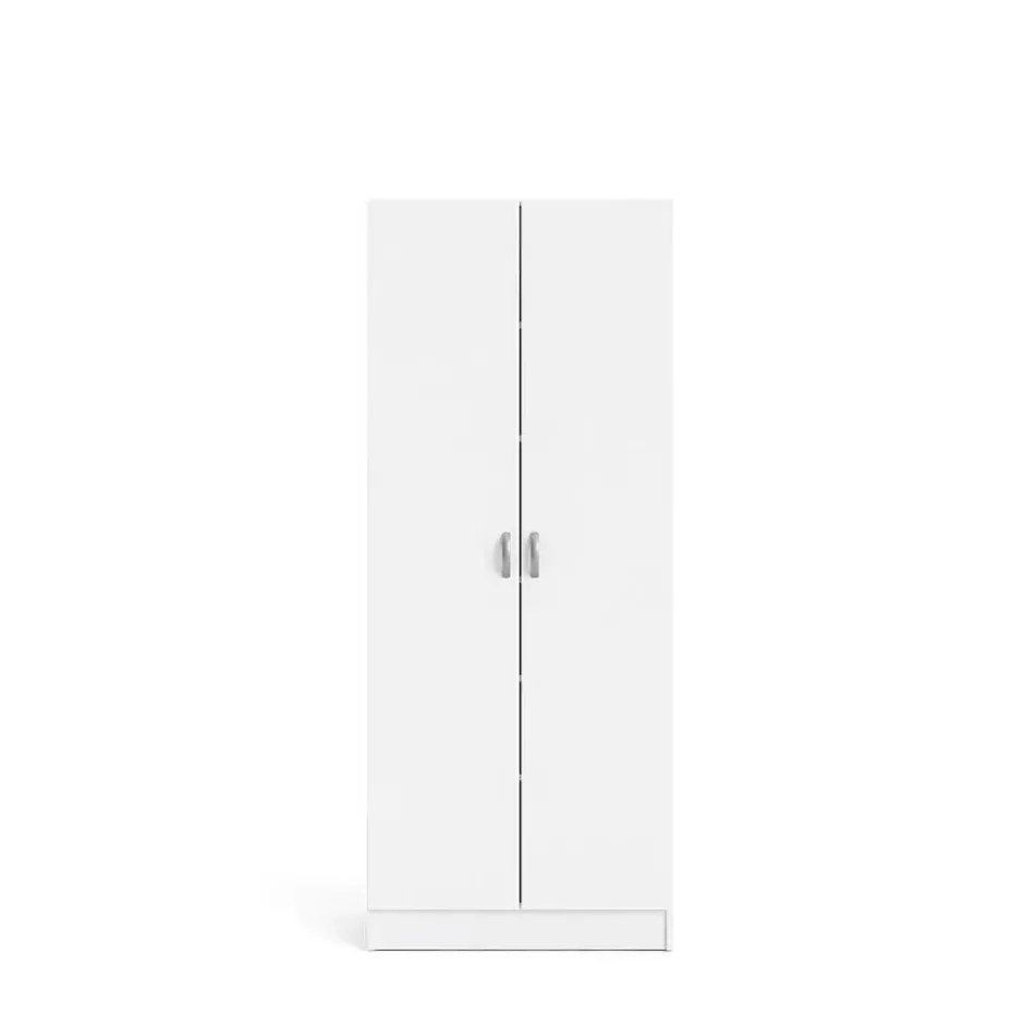 Hioshop Fox kledingkast met 2 deuren- wit