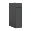 Hioshop Free badkamerkast 1 lade- 3 planken antraciet