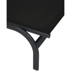 Hioshop Halfdan ligbed 5 posities met wielen zwart
