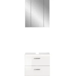 Hioshop Ice badkamer I60 wit hoogglans- wit