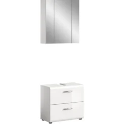 Hioshop Ice badkamer I60 wit hoogglans- wit